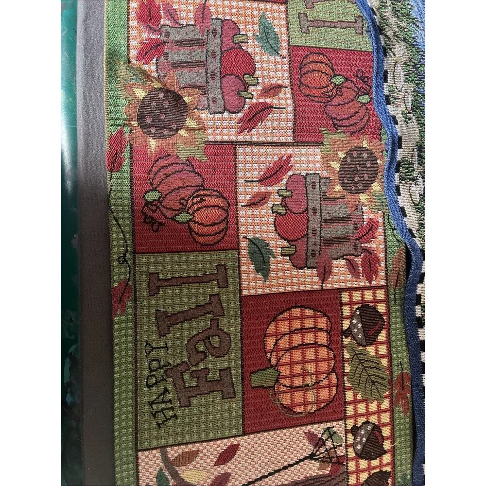 2 Table Runners One Is A Fall Themed 2nd Is A Nautical Themed
